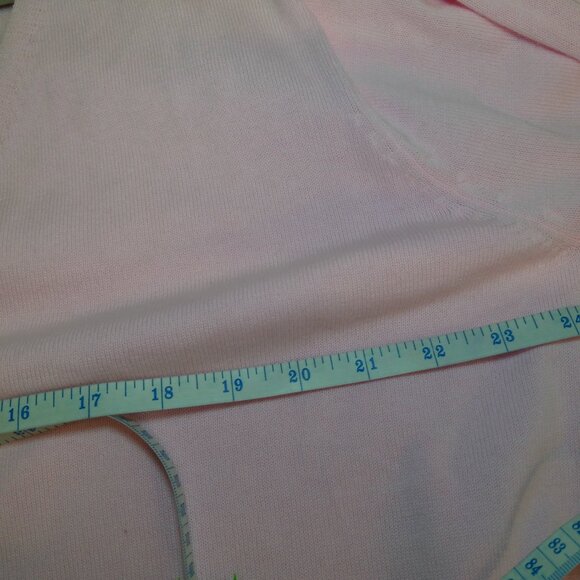 Women's Flowers Pink Cardigan Sweater Size 1X - Picture 5 of 5